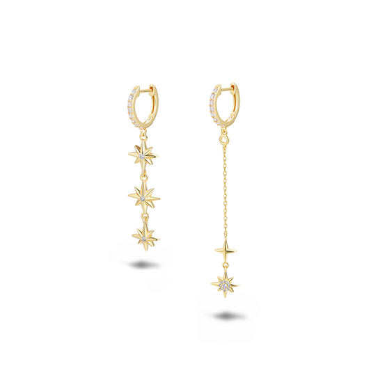 Boucles d'oreilles asymétriques Ônessa